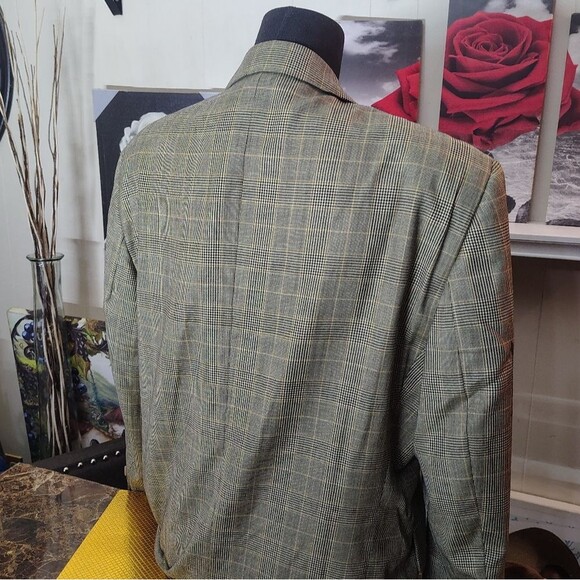 Jack Victor Montreal Men’s Plaid Wool Sport Coat – Tailored Classic 42 Reg - Picture 6 of 11